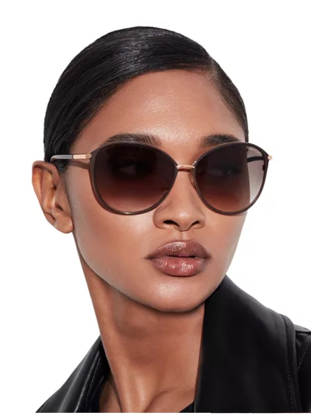 TOM FORD Penelope Sunglasses 59MM Polarized Lens Oversize Round gradient brown - Picture 12 of 12